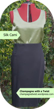 silk cami, handmade top