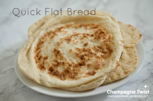quick flat bread recipe by champagne twist.